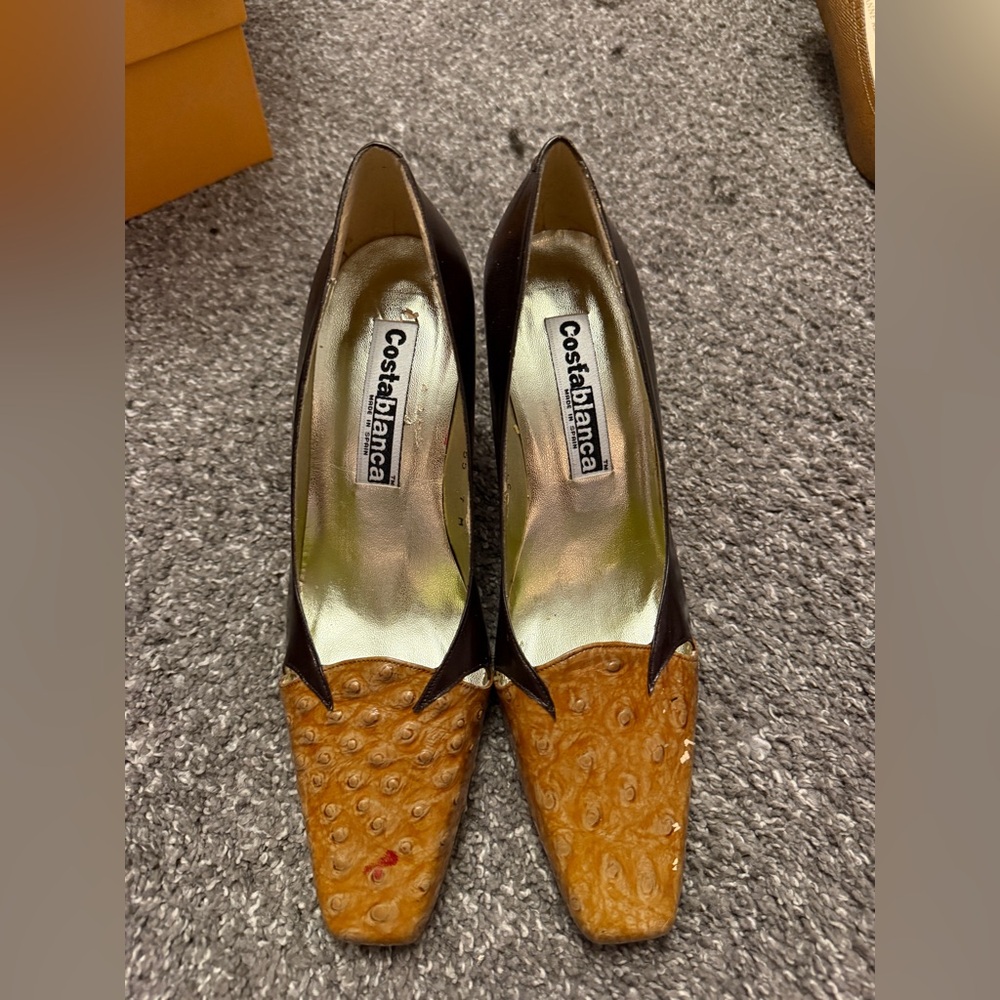 Vintage snake skin heels